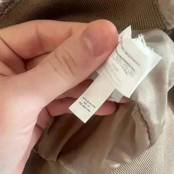 Madewell Crushed Velvet Full Zip Jacket Size XXS Color Taupe - Picture 4 of 5